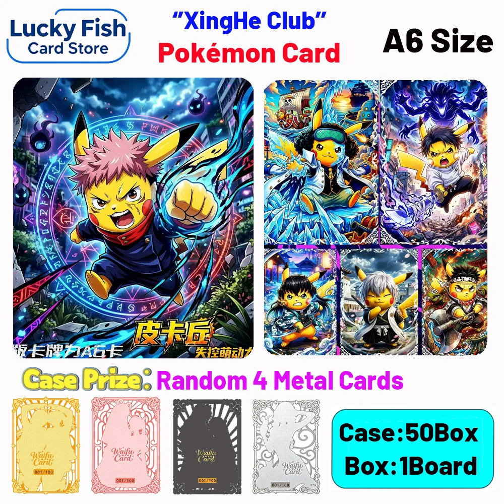 Wholesale 2026 New XingHe Creative Studio Pokémon Cards A6 Size Boards Children's Toys Birthday Gifts
Wholesale 2026 New XingHe Creative Studio Pokémon Cards A6 Size Boards Children's Toys Birthday Gifts