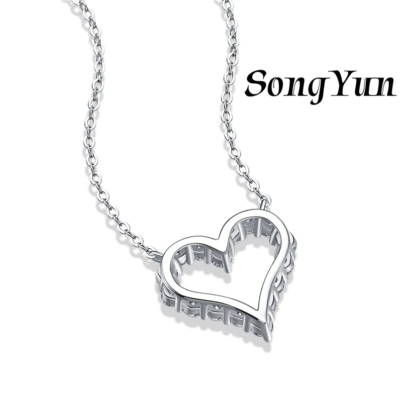 SONGYUN Brand Jewelry 925 Sterling Silver Necklace Moissanite Diamond Fashion Ladies Rhodium Plated SYT Patent Heart Pendant
SONGYUN Brand Jewelry 925 Sterling Silver Necklace Moissanite Diamond Fashion Ladies Rhodium Plated SYT Patent Heart Pendant