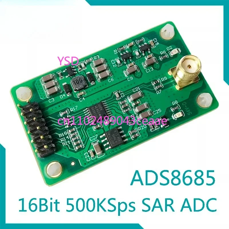 ADS8685 16Bit 500Ksps SAR ADC Module Single Bipolar Input 2.56 12 288V Analog Converter
ADS8685 16Bit 500Ksps SAR ADC Module Single Bipolar Input 2.56 12 288V Analog Converter