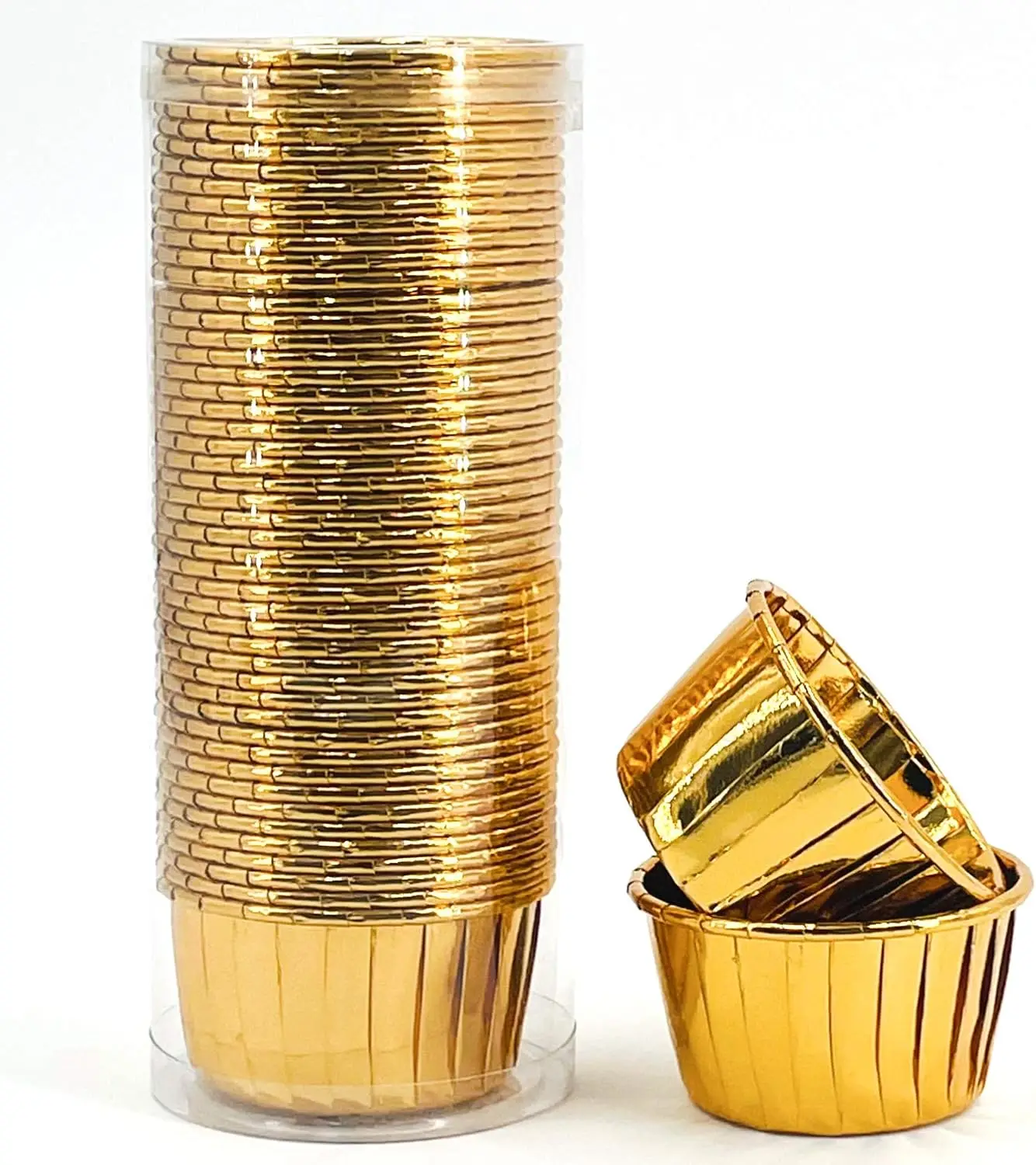 Gold Foil Cupcake Cups 3.5oz 50pcs, Disposable Baking Liners, Sturdy Aluminum Muffin Holders for Oven
Gold Foil Cupcake Cups 3.5oz 50pcs, Disposable Baking Liners, Sturdy Aluminum Muffin Holders for Oven