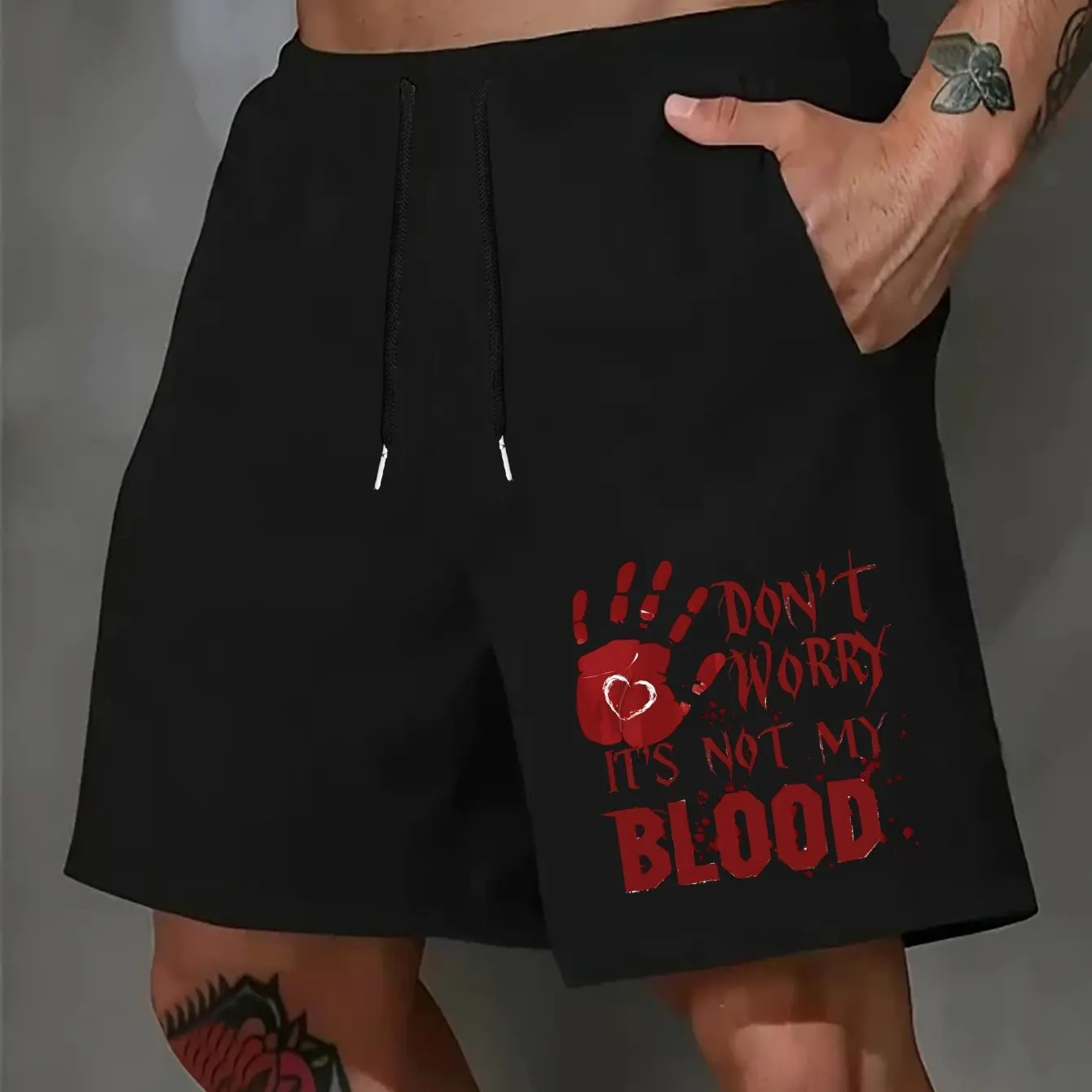 Don't Worry, This Is Not My Blood. Men's Casual Summer Shorts, Versatile Mid Length Sportswear
Don't Worry, This Is Not My Blood. Men's Casual Summer Shorts, Versatile Mid Length Sportswear