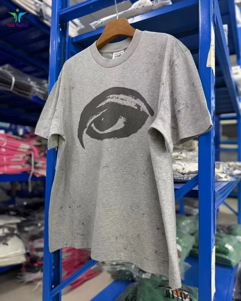 High-Quality Summer SAINT Gray Streetwear Eye Print Casual Round-Neck Cotton T-Shirt
High-Quality Summer SAINT Gray Streetwear Eye Print Casual Round-Neck Cotton T-Shirt