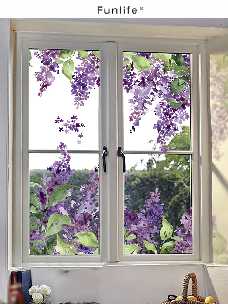 Watercolor Wisteria Flower Window Film Decorative Sticker Bedroom Floor-to-Ceiling Window Creative Paper Cutout Decoration
Watercolor Wisteria Flower Window Film Decorative Sticker Bedroom Floor-to-Ceiling Window Creative Paper Cutout Decoration