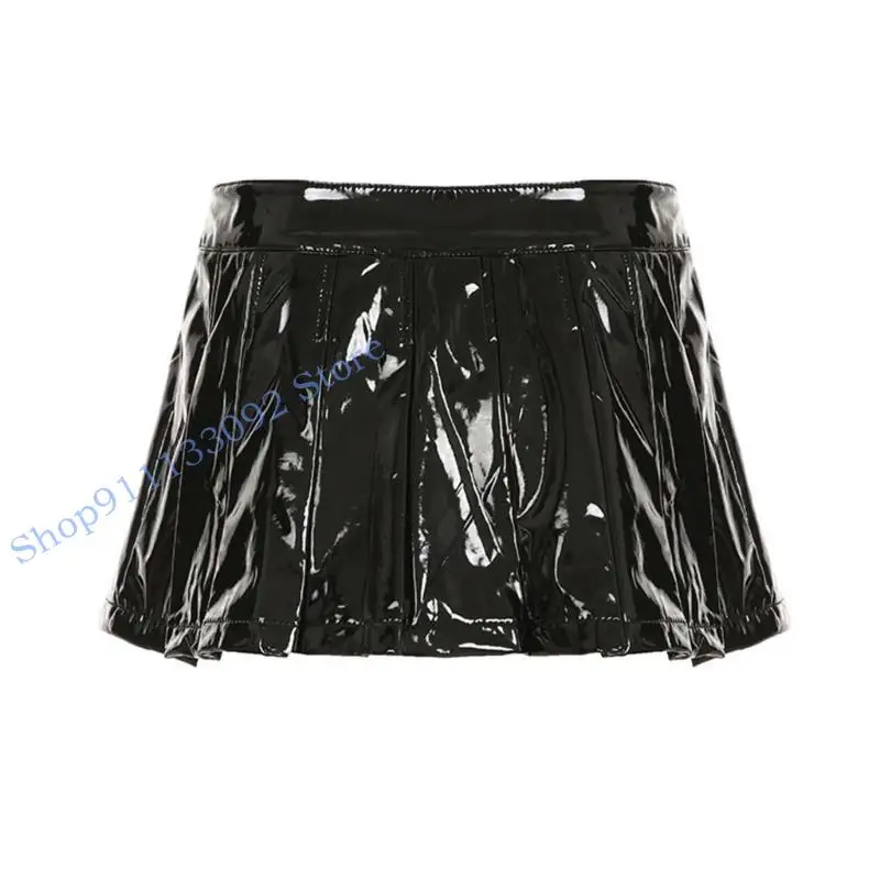 H9ED Women PU кожаная а-линия мини-юбка с низкой талией глянцевая мокрый вид короткие юбки для фигуристов
H9ED Women PU кожаная а-линия мини-юбка с низкой талией глянцевая мокрый вид короткие юбки для фигуристов