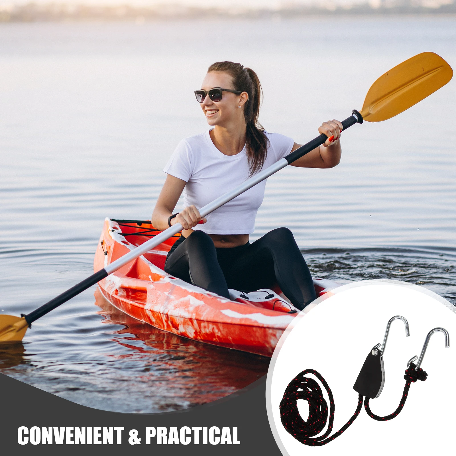 2Pcs Kayak Tie Down Straps Pulley Ratchet Heavy Duty Adjustable Rope Lock for Canoe Boat Ratchet Straps Boat Tie Downs
2Pcs Kayak Tie Down Straps Pulley Ratchet Heavy Duty Adjustable Rope Lock for Canoe Boat Ratchet Straps Boat Tie Downs