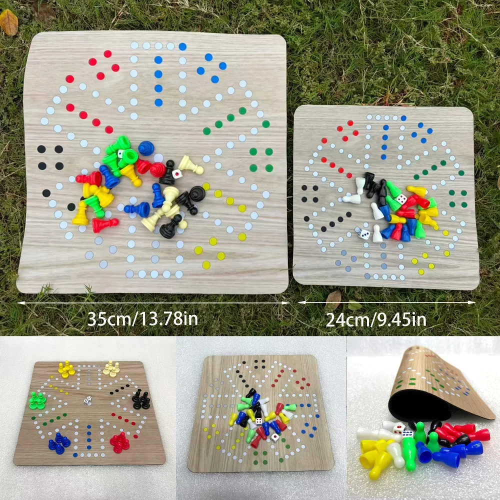 Six-Player Flying Chess Set, Offered in Sizes of 35Cm And 24Cm. Include:a Rubber Board, 24 Pieces, and Two Dice
Six-Player Flying Chess Set, Offered in Sizes of 35Cm And 24Cm. Include:a Rubber Board, 24 Pieces, and Two Dice