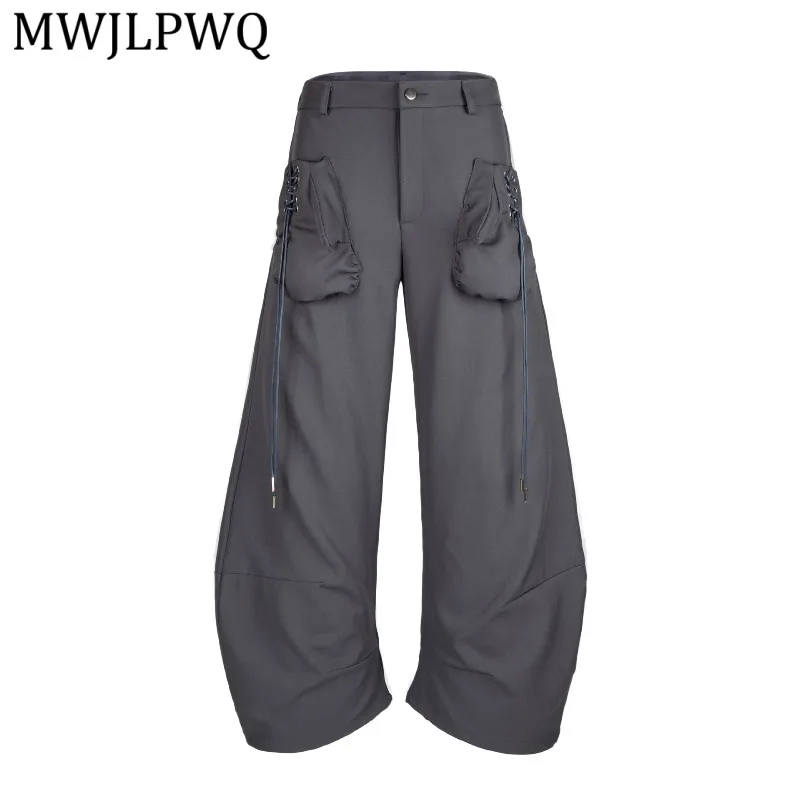 MWJLPWQ Outdoor Daily Bottoms Dark Double Three Dimensional Pockets Drawstring Button Waist Street Curved Trousers Male 16773
MWJLPWQ Outdoor Daily Bottoms Dark Double Three Dimensional Pockets Drawstring Button Waist Street Curved Trousers Male 16773