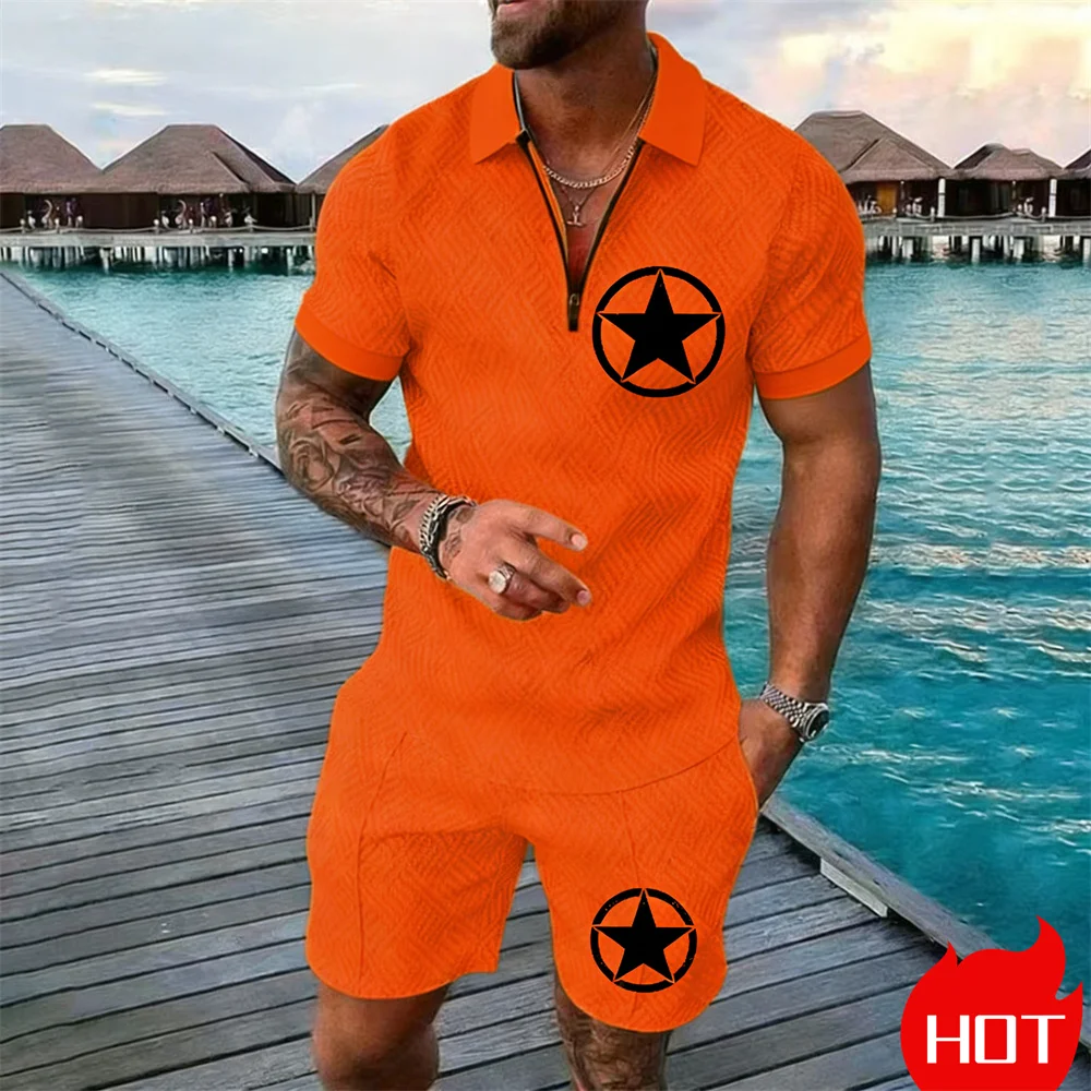 Summer Solid Color Y2k Clothing 2 Piece Set For Man Polo Shirt Set Daily 2 Piece Set Classic Leisure Polo Matching Suit For Man
Summer Solid Color Y2k Clothing 2 Piece Set For Man Polo Shirt Set Daily 2 Piece Set Classic Leisure Polo Matching Suit For Man