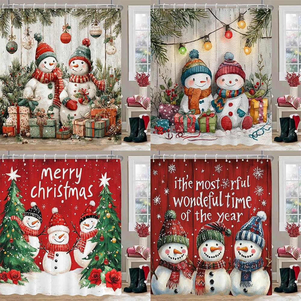 Merry Christmas Shower Curtain, Bathroom Curtain, Cartoon Santa Claus Christmas Shower Curtain, home decor Curtain with Hooks
Merry Christmas Shower Curtain, Bathroom Curtain, Cartoon Santa Claus Christmas Shower Curtain, home decor Curtain with Hooks