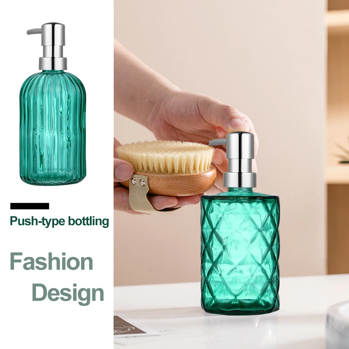 2Pcs Transparent Glass Press Bottles Empty Refillable Shower Gel Shampoo Hand Soap Liquid Dispenser Glass Sub Bottle
2Pcs Transparent Glass Press Bottles Empty Refillable Shower Gel Shampoo Hand Soap Liquid Dispenser Glass Sub Bottle