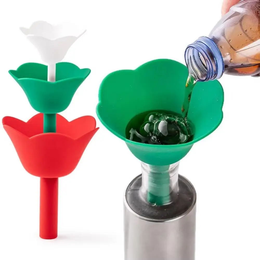 3Pcs/Set Creative Flower Shaped Funnel 8/10/12cm Multifunctional Liquid Dispensing Funnel No Peculiar Smell Durable Wine Funnel
3Pcs/Set Creative Flower Shaped Funnel 8/10/12cm Multifunctional Liquid Dispensing Funnel No Peculiar Smell Durable Wine Funnel