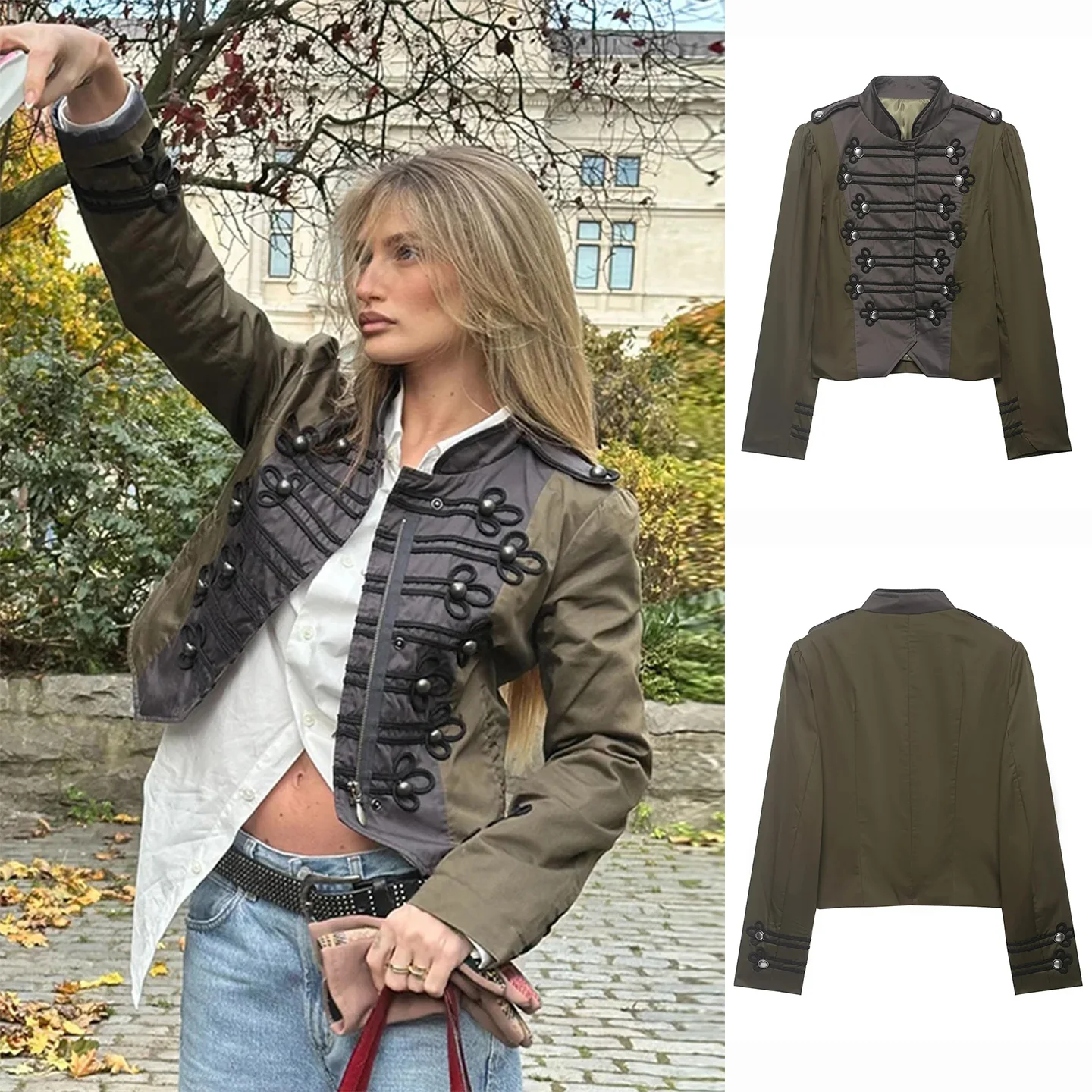 Spring New Arrival Women's Short Jacket Coat Zipper Long Sleeve Stand Collar Chinese Style Slim Fit Button Closure Outerwear
Spring New Arrival Women's Short Jacket Coat Zipper Long Sleeve Stand Collar Chinese Style Slim Fit Button Closure Outerwear