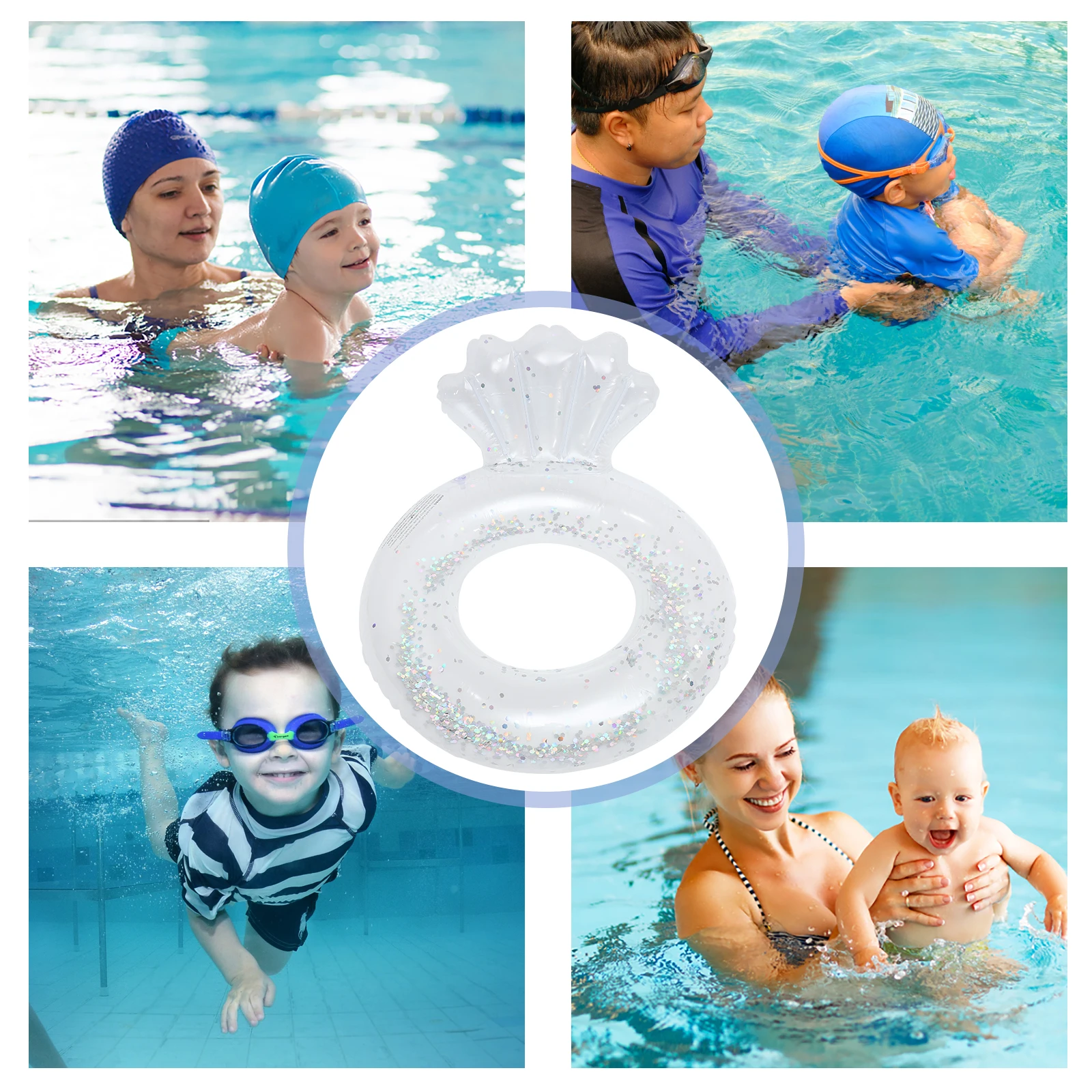 Shell Swim Ring Rings for Swimming Pool Accessories Floating Object Circle 
Shell Swim Ring Rings for Swimming Pool Accessories Floating Object Circle