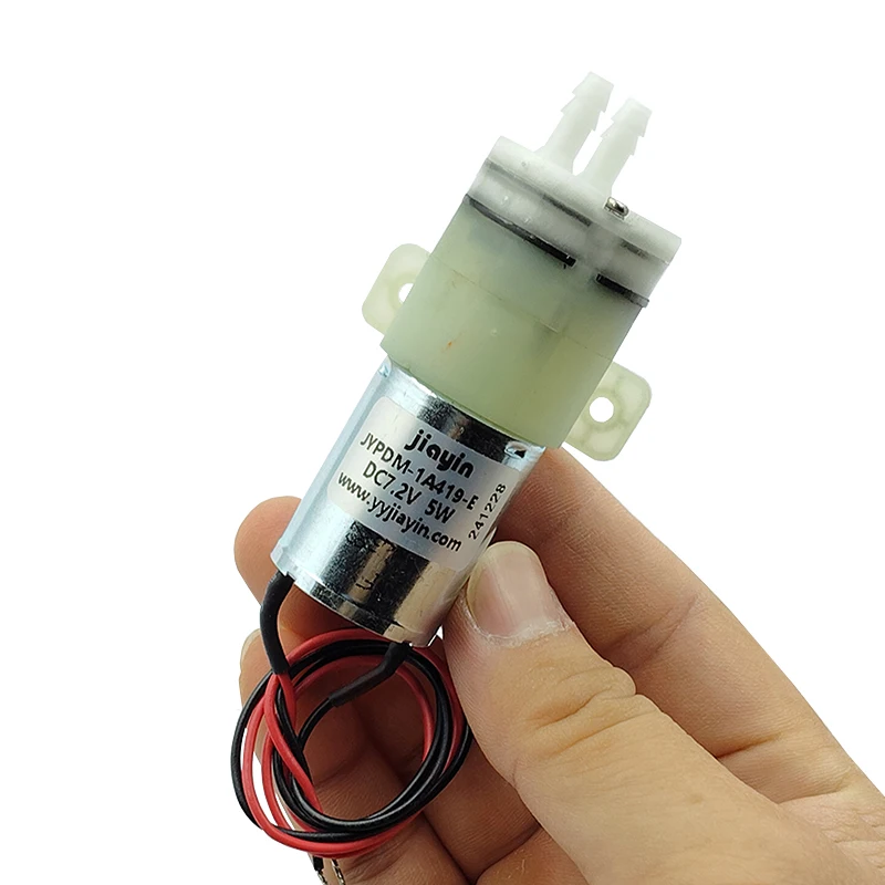 JYPDM-1A419-E DC 3.7V 5V 6V 7.2V Small Mini 370 Motor Diaphragm Water Pump Jet Pump Self-priming Suction Water Pump
JYPDM-1A419-E DC 3.7V 5V 6V 7.2V Small Mini 370 Motor Diaphragm Water Pump Jet Pump Self-priming Suction Water Pump