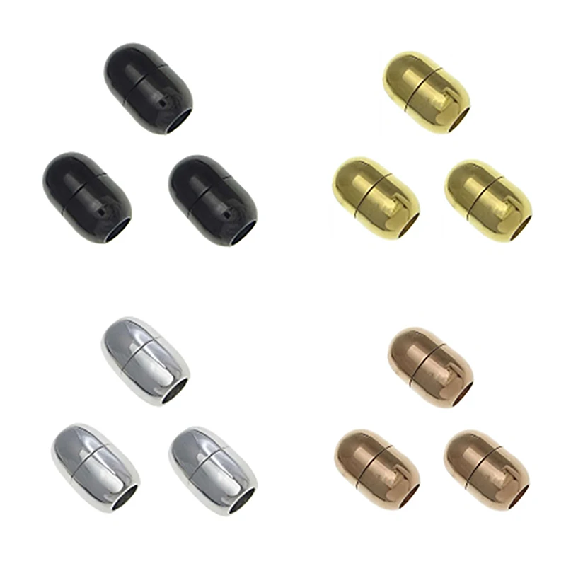 10PCs/Lot Strong Magnetic Stainless Steel Tube Clasps Gold Bracelets Connector End Buckle For Jewelry Findings Magnets Fasteners
10PCs/Lot Strong Magnetic Stainless Steel Tube Clasps Gold Bracelets Connector End Buckle For Jewelry Findings Magnets Fasteners