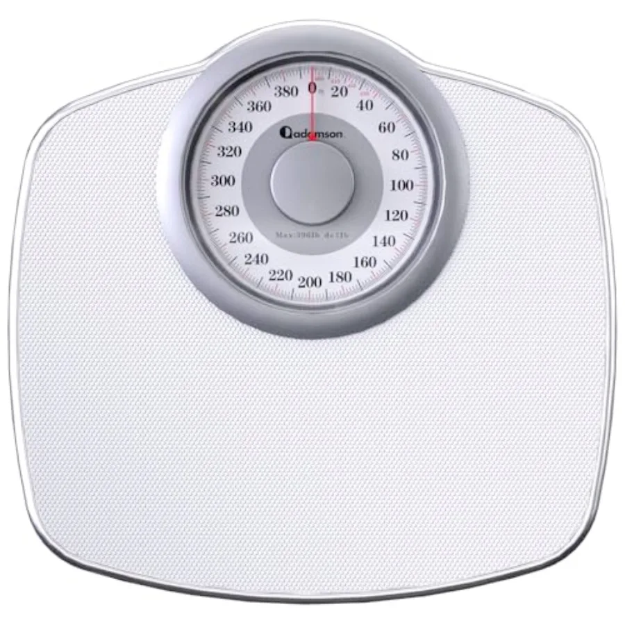 A25 Scales for Body Weight - Up to 400 LB - 5.3" Dial on 12.4" x 10.2" Platform - Anti-Skid Rubber Surface - High Precision Bat
A25 Scales for Body Weight - Up to 400 LB - 5.3" Dial on 12.4" x 10.2" Platform - Anti-Skid Rubber Surface - High Precision Bat