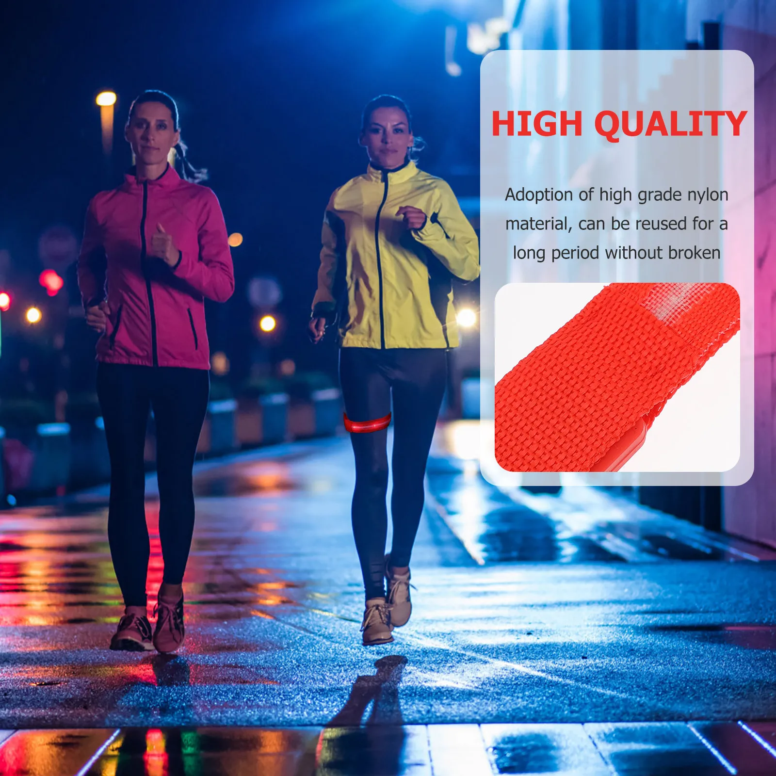 1Pcs LED Armband Red Glowing Armlet for Night Running Safety Adjustable Lightweight Running Arm Light with Reusable Nylon Strap
1Pcs LED Armband Red Glowing Armlet for Night Running Safety Adjustable Lightweight Running Arm Light with Reusable Nylon Strap