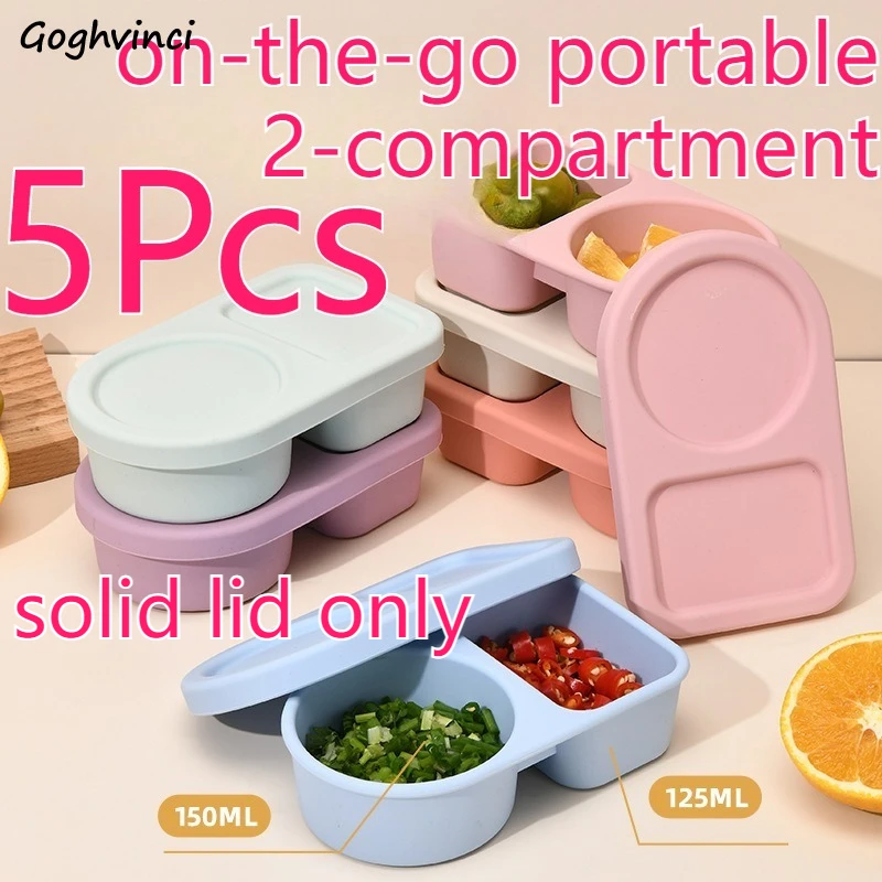 Lunch Box Microwave-safe 2 Compartment Silicone Sealed Leakproof Portable Easy To Clean Durable Odorless Safe Healthy 5Pcs
Lunch Box Microwave-safe 2 Compartment Silicone Sealed Leakproof Portable Easy To Clean Durable Odorless Safe Healthy 5Pcs