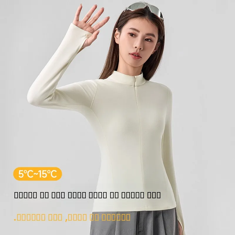 Стильный женский спортивный топ с высокой эластичностью и молнией, облегающий, для активного отдыха, ранняя осень
Стильный женский спортивный топ с высокой эластичностью и молнией, облегающий, для активного отдыха, ранняя осень