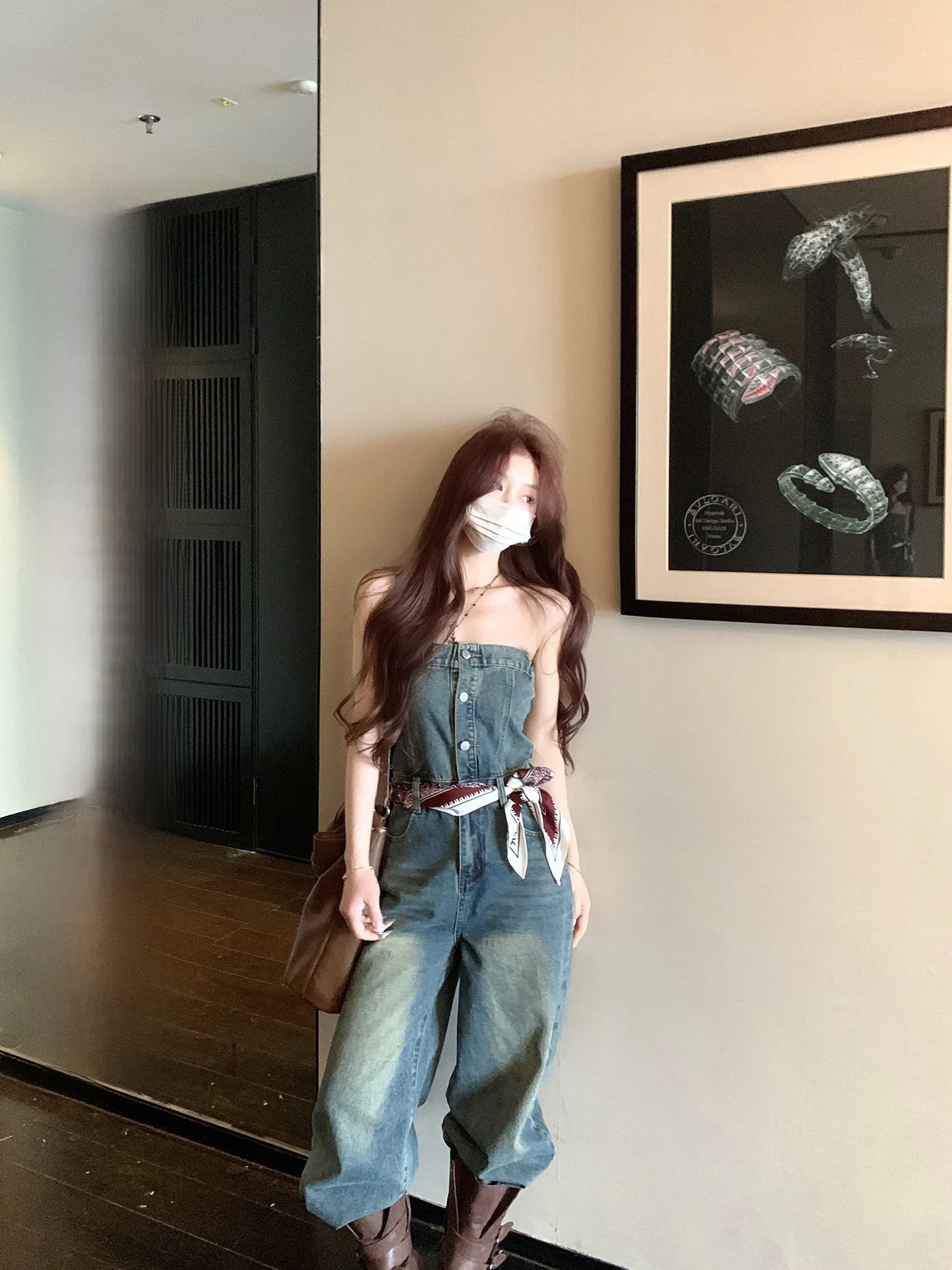 Spring Summer New Sle XXIIUU Women's Rer High Waist Denim Tube Top Slimming Long Pants Versatile One-Piece Suit Cotton
Spring Summer New Sle XXIIUU Women's Rer High Waist Denim Tube Top Slimming Long Pants Versatile One-Piece Suit Cotton