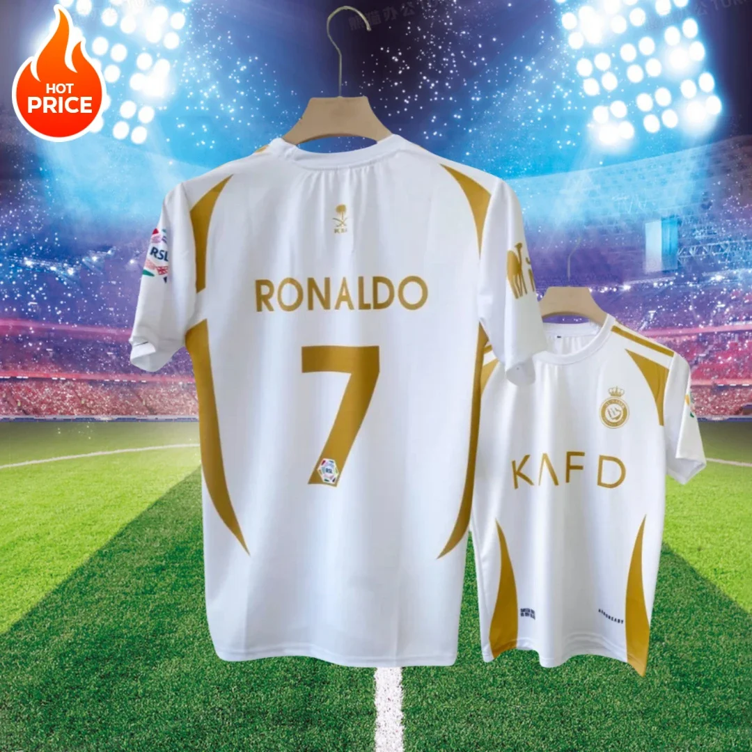 24-25 Riyadh Men's Second Away Jersey Victory Short Sleeve Athlete Fan Edition No. 7 Breathable Comfortable T-Shirt Moto
24-25 Riyadh Men's Second Away Jersey Victory Short Sleeve Athlete Fan Edition No. 7 Breathable Comfortable T-Shirt Moto