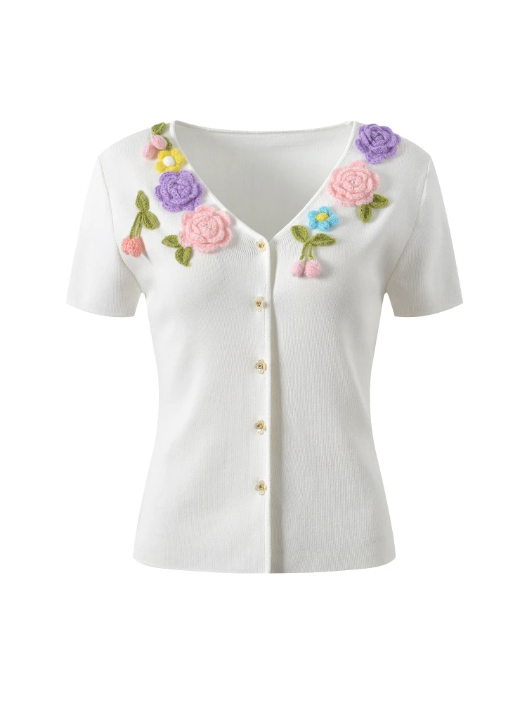 Premium European Sle Sweet Summer ort Sve V-ne Knitwear Fem Premium V-ne T-irt Body-a Fruita 3D Knittin...
Premium European Sle Sweet Summer ort Sve V-ne Knitwear Fem Premium V-ne T-irt Body-a Fruita 3D Knittin...
