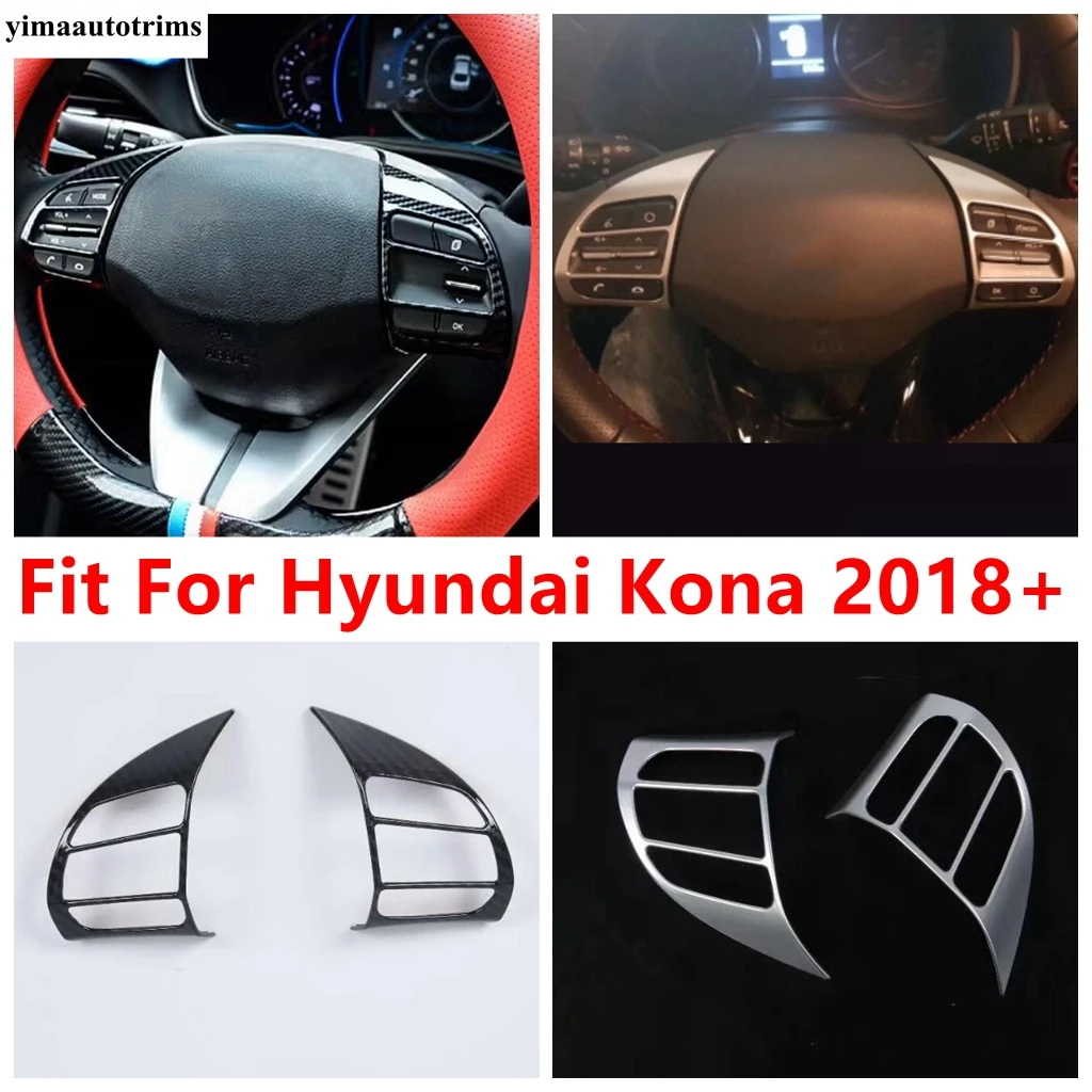 Car Steering Wheel Button Frame Panel Decoration Sequins Cover Trim For Hyundai Kona 2018 - 2021 Matte Carbon Fiber Accessories
Car Steering Wheel Button Frame Panel Decoration Sequins Cover Trim For Hyundai Kona 2018 - 2021 Matte Carbon Fiber Accessories