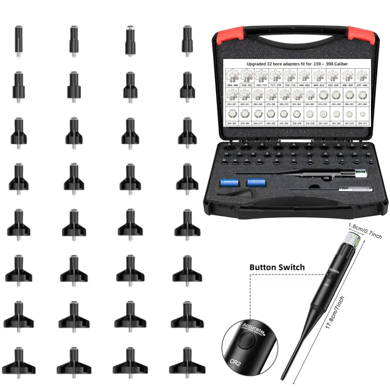 Профессиональный комплект прицела с 32 адаптерами, подходящий для калибров от .17 до 12GA, красный, зеленый, лазерный прицел, охотничий лазерный коллиматор
Профессиональный комплект прицела с 32 адаптерами, подходящий для калибров от .17 до 12GA, красный, зеленый, лазерный прицел, охотничий лазерный коллиматор