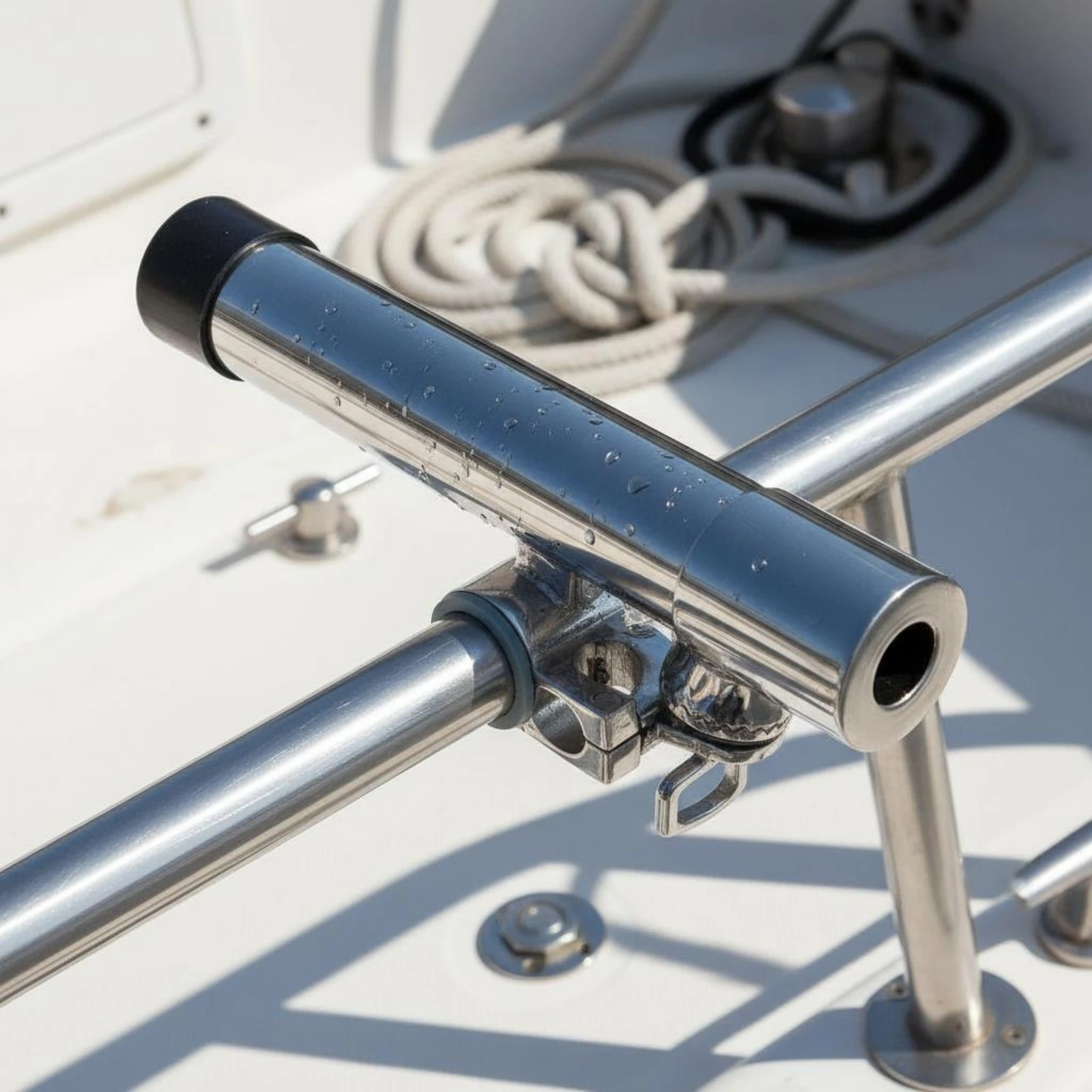360 Degree Rotating Rod Holder Safeguarding Nylon Liner Boating Hardware for Anglers
360 Degree Rotating Rod Holder Safeguarding Nylon Liner Boating Hardware for Anglers