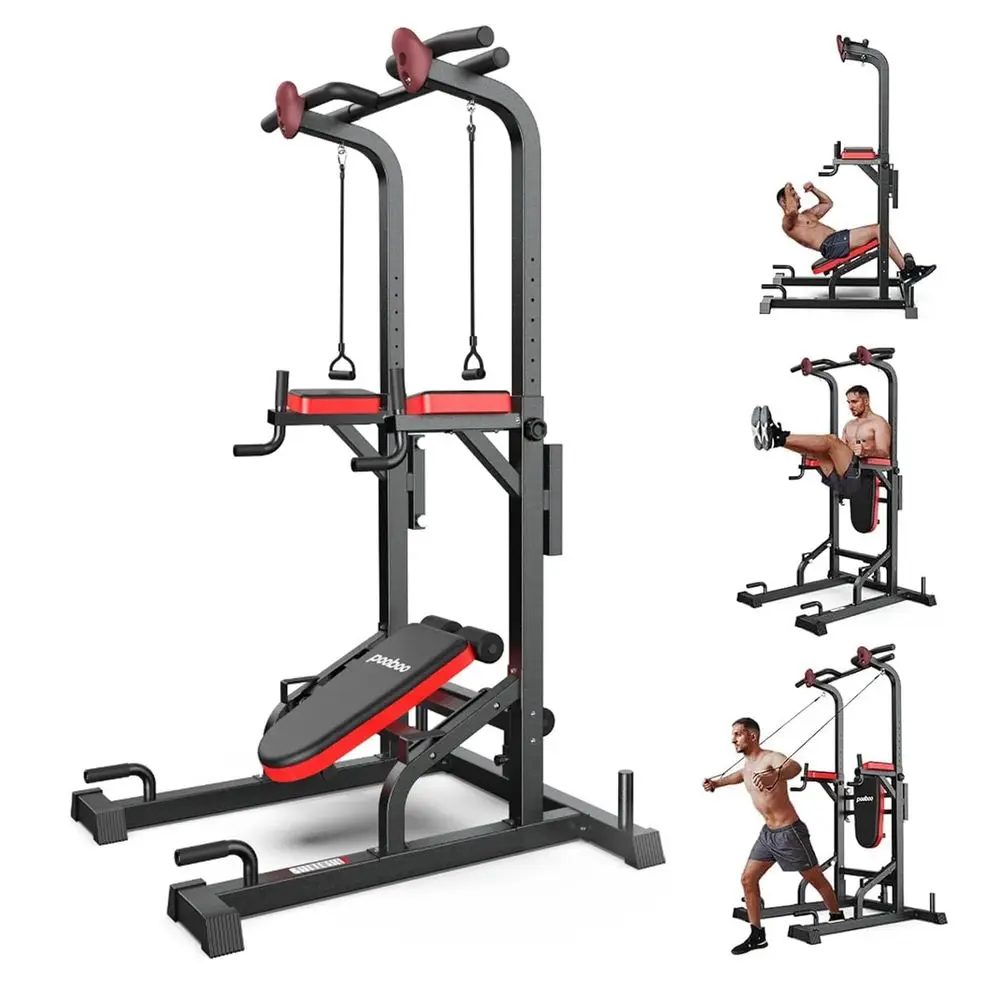 Power Tower Dip Station Pull Up Bar for Fitness Home Gym Workout,450 Pounds MultiFunction Adjustable Height Fitness Strength Tr
Power Tower Dip Station Pull Up Bar for Fitness Home Gym Workout,450 Pounds MultiFunction Adjustable Height Fitness Strength Tr