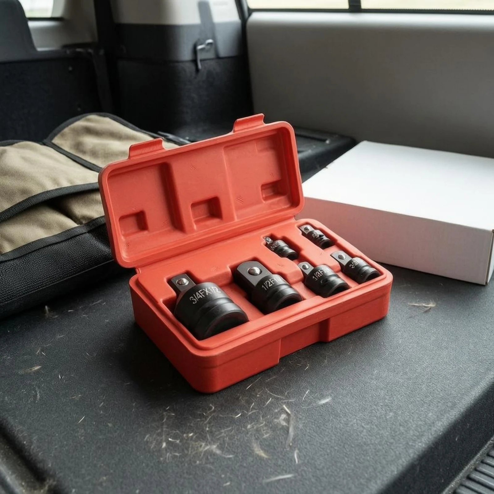 6 Pieces Heavy-Duty Socket Adapter Set Coil-Loaded Ball Detent Heavy-Duty Socket Reducer Set Square Drive Conversion Kit
6 Pieces Heavy-Duty Socket Adapter Set Coil-Loaded Ball Detent Heavy-Duty Socket Reducer Set Square Drive Conversion Kit