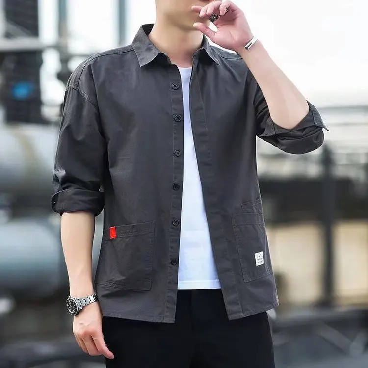 Men's Worksite Welder Anti-Scald Wear-Resistant Dirty Shirt Loose Long Sleeve Outerwear Polyester Fiber Spring Autumn Wear
Men's Worksite Welder Anti-Scald Wear-Resistant Dirty Shirt Loose Long Sleeve Outerwear Polyester Fiber Spring Autumn Wear