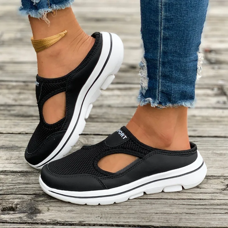 Women's Slippers Breathable Mesh Casual Flat Shoes 2024 Outdoor Leisure Lightweight Solid Color One-step Sports Women's Slippers
Women's Slippers Breathable Mesh Casual Flat Shoes 2024 Outdoor Leisure Lightweight Solid Color One-step Sports Women's Slippers