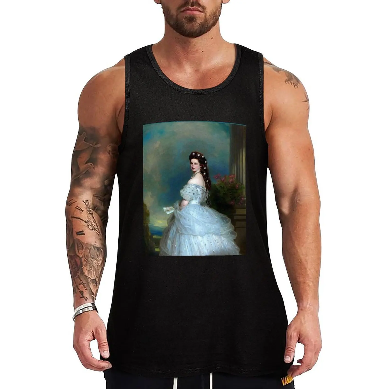 Portrait Of Empress Elisabeth of Austria by Franz Xaver Winterhalter-The Bavarian Rose — Empress Sissi. Ceremonial Port Tank Top
Portrait Of Empress Elisabeth of Austria by Franz Xaver Winterhalter-The Bavarian Rose — Empress Sissi. Ceremonial Port Tank Top