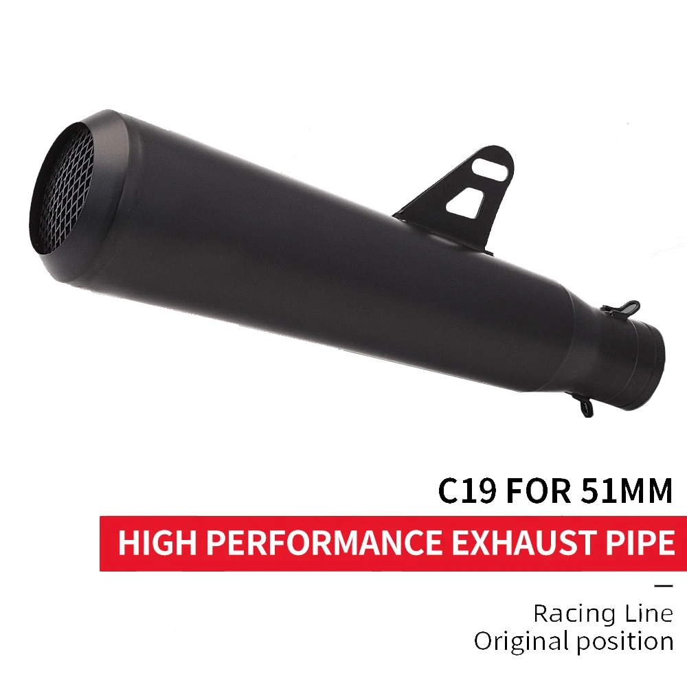 Slip-on Motorcycle Exhaust 51mm Universal Muffler For CMX300 R6 R15 Z400 S1000RR ZX4R Pcx125 500 Rebel 1100 Pipe C19
Slip-on Motorcycle Exhaust 51mm Universal Muffler For CMX300 R6 R15 Z400 S1000RR ZX4R Pcx125 500 Rebel 1100 Pipe C19