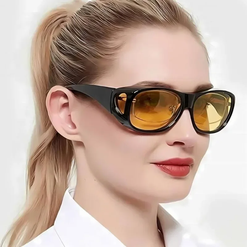 1pcs Unisex Over-Glasses Night Vision Glasses, Yellow Anti-Glare Lenses
1pcs Unisex Over-Glasses Night Vision Glasses, Yellow Anti-Glare Lenses