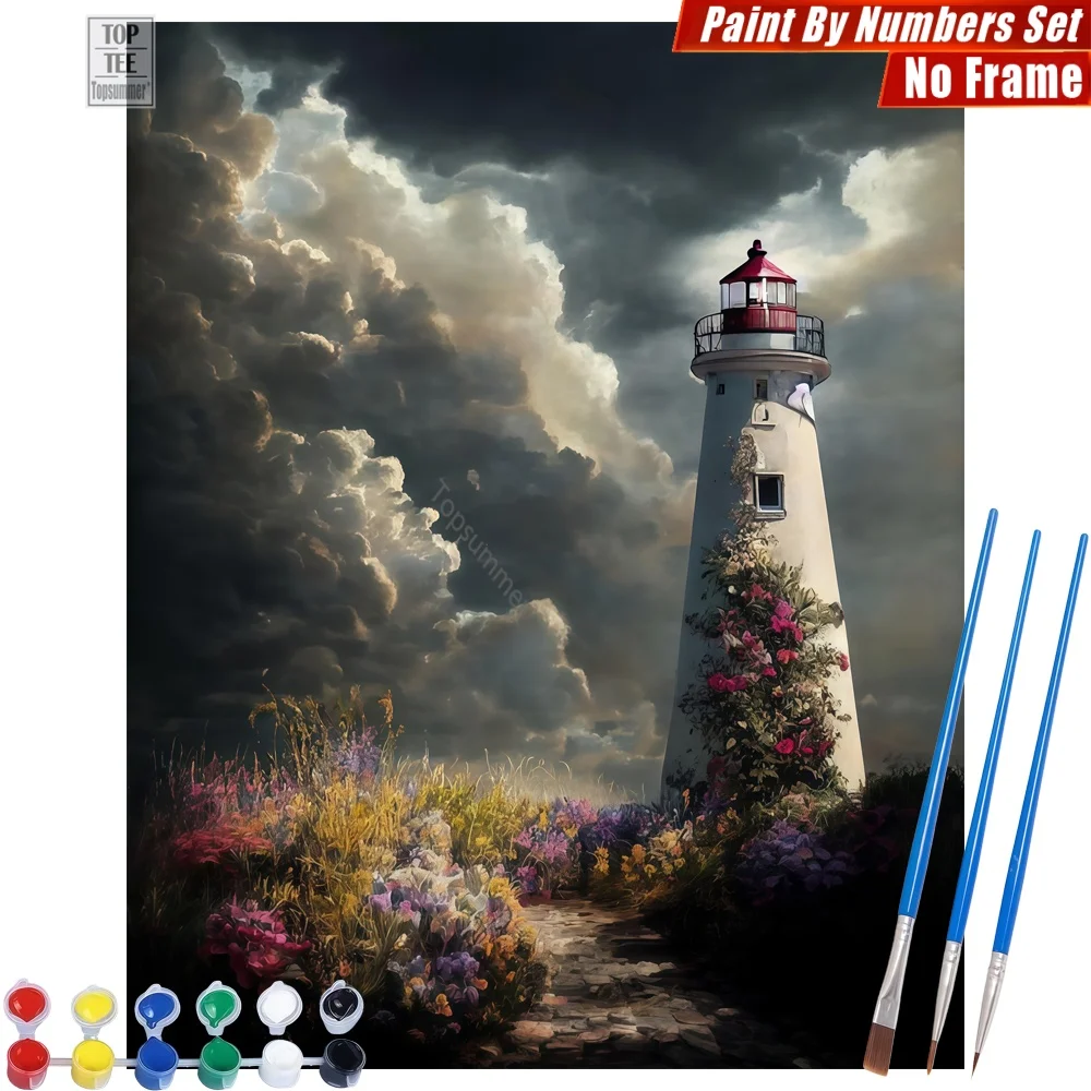 Red Dome Lighthouse DIY Paint By Number Set - Stormy Flower Path Home Wall Decor Mother'S Day Gift For Wife
Red Dome Lighthouse DIY Paint By Number Set - Stormy Flower Path Home Wall Decor Mother'S Day Gift For Wife