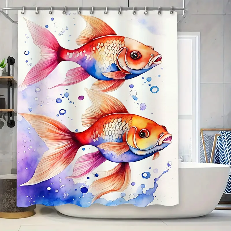 Decorative Fish Shampoo Curtain Fashion Bathroom Shower Curtains Watercolor Design Flower Waterproof Fabric Bathing Room Decorat
Decorative Fish Shampoo Curtain Fashion Bathroom Shower Curtains Watercolor Design Flower Waterproof Fabric Bathing Room Decorat