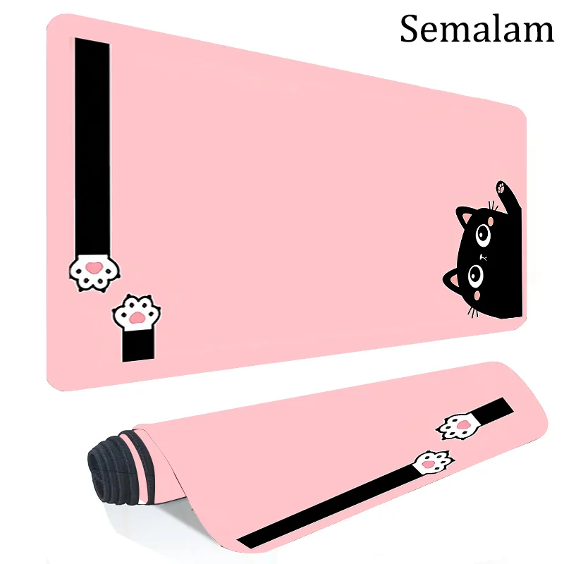 Large Gaming Mouse Pad with Cute Black Cat Pink Design Non-Slip Rubber Base Washable Desk Mat for PC Computer Office for Gamers
Large Gaming Mouse Pad with Cute Black Cat Pink Design Non-Slip Rubber Base Washable Desk Mat for PC Computer Office for Gamers