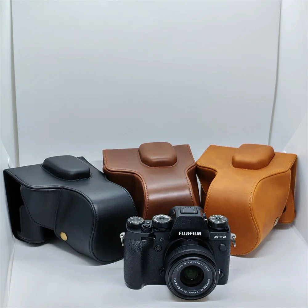 PU Leather Camera Bag Case for Fujifilm XT2 XT3 Fuji X-T2 X-T3 Protective Storage Base Full Body Cover With Strap
PU Leather Camera Bag Case for Fujifilm XT2 XT3 Fuji X-T2 X-T3 Protective Storage Base Full Body Cover With Strap