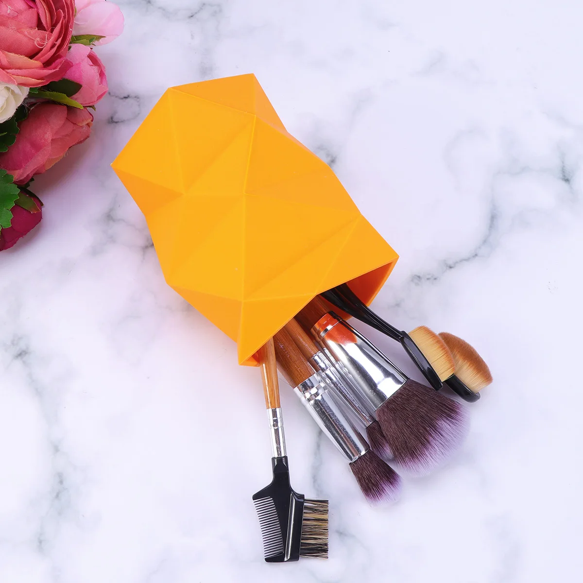 Pen Holder Stationery Storage Box Pencil Organizer Container Brush Pot Orange Color
Pen Holder Stationery Storage Box Pencil Organizer Container Brush Pot Orange Color