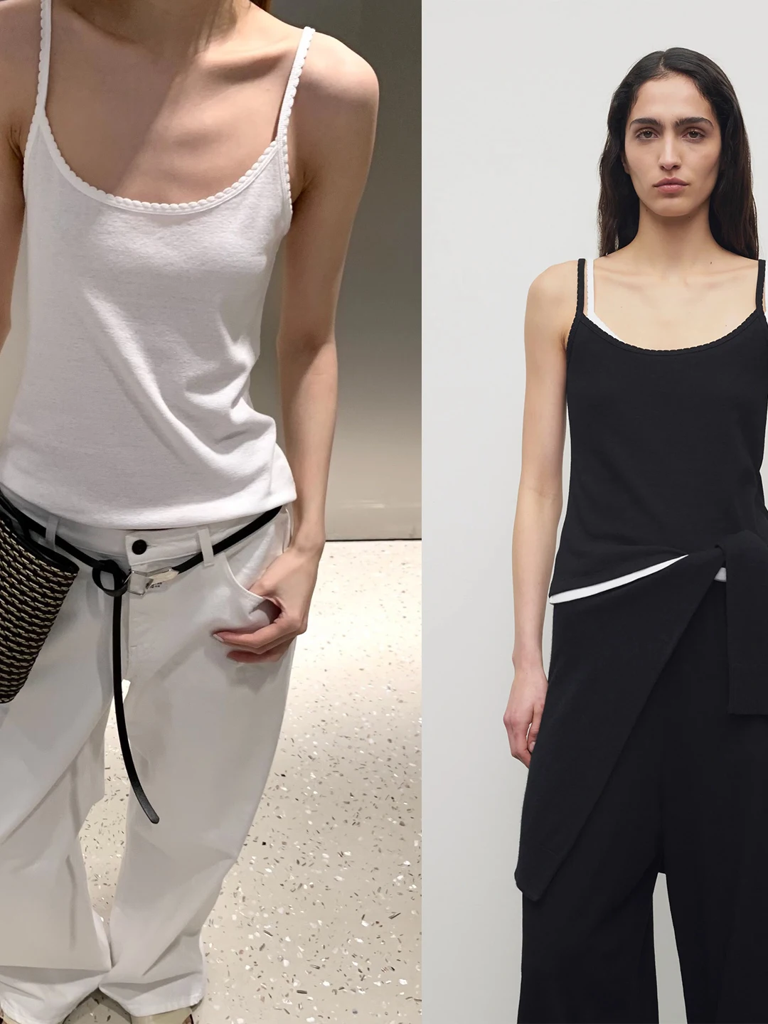American Minimalist Style Lace Trim Casual Base Layer Tank Top Women Black White 2 Colors H-Shape Vest Slim Fit Outerwear
American Minimalist Style Lace Trim Casual Base Layer Tank Top Women Black White 2 Colors H-Shape Vest Slim Fit Outerwear