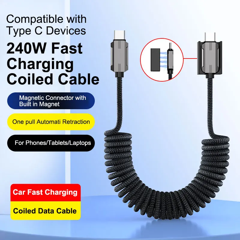 Кабель USB-C на USB-C 240 Вт, 5 А, витой, для автомобиля, плетеный, магнитный, выдвижной, для быстрой зарядки PD, для iPhone 17, Samsung Galaxy A17
Кабель USB-C на USB-C 240 Вт, 5 А, витой, для автомобиля, плетеный, магнитный, выдвижной, для быстрой зарядки PD, для iPhone 17, Samsung Galaxy A17