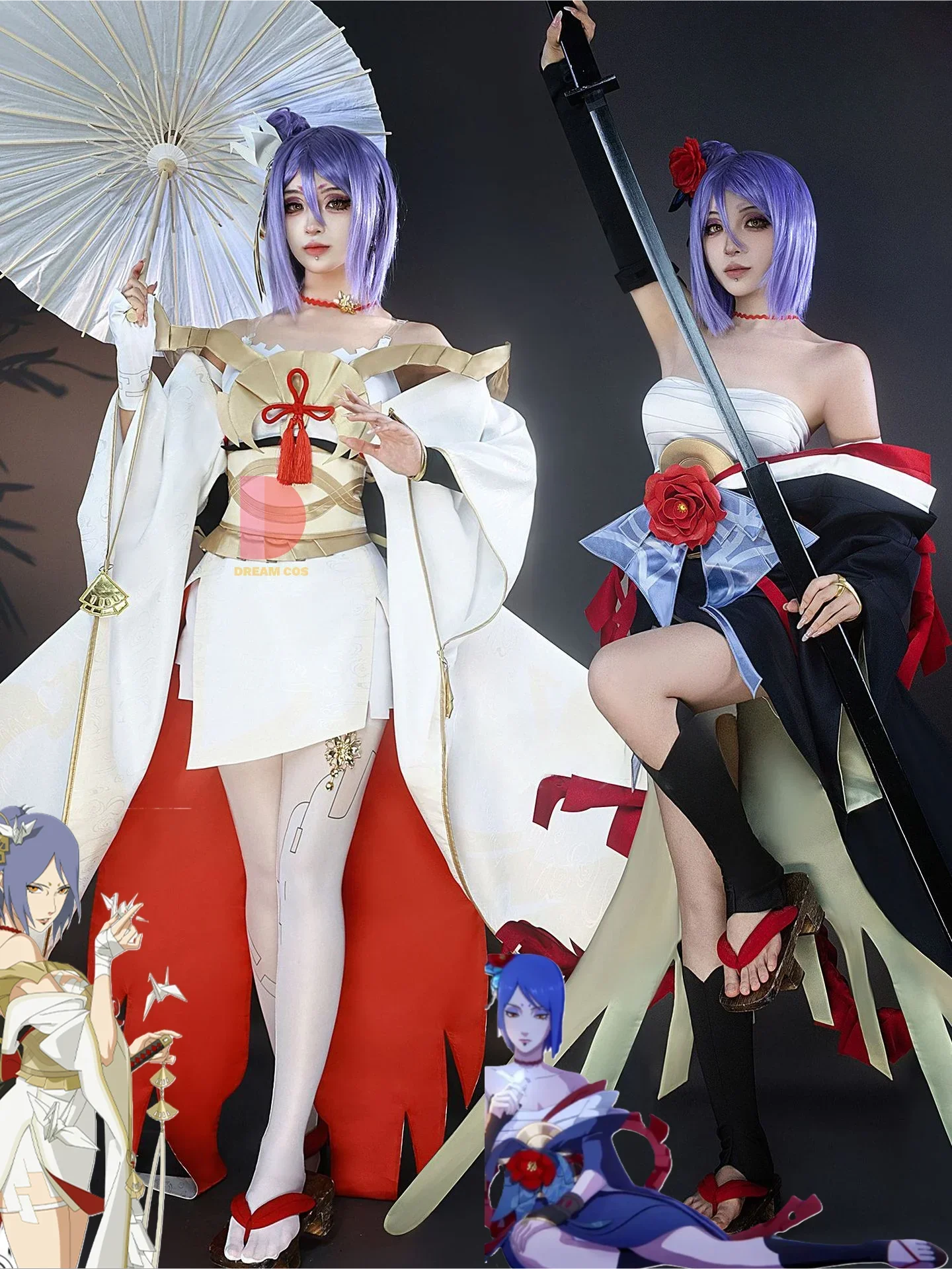Fashion Konan Cosplay Costume Premium Wandering Black Butterfly White Crane Anime Outfit Full Set for Fans Halloween Party Event
Fashion Konan Cosplay Costume Premium Wandering Black Butterfly White Crane Anime Outfit Full Set for Fans Halloween Party Event