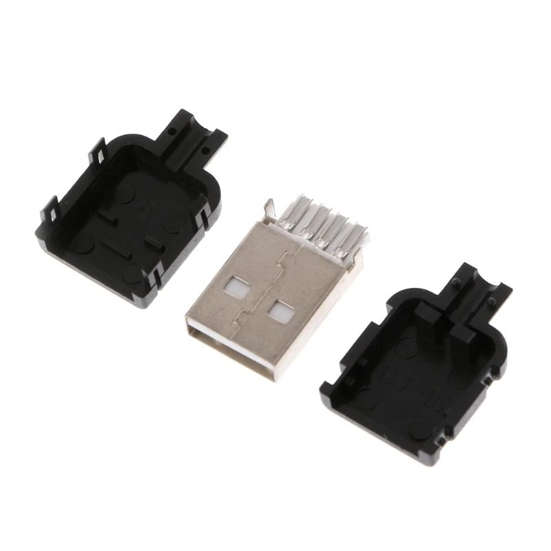 10Sets Type A USB 4 Pin Male Socket Connector Plug Termination Plastic for S
10Sets Type A USB 4 Pin Male Socket Connector Plug Termination Plastic for S