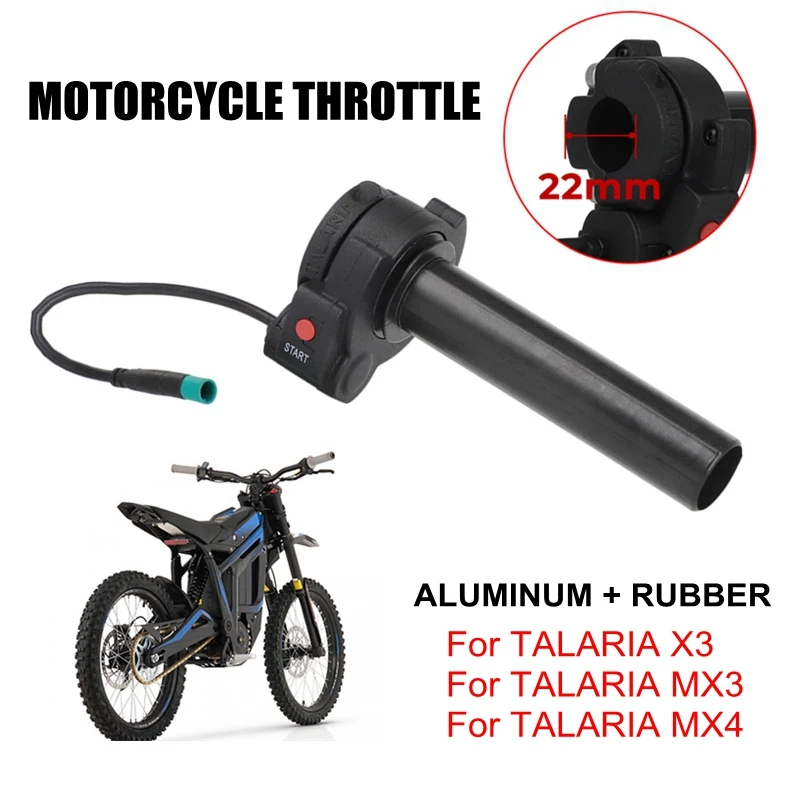 For TALARIA X3 TALARIA MX3 TALARIA MX4 Throttle Turn Grip Handlebar Motorcycle Motocross Dirt Bike Aluminum Rubber Black
For TALARIA X3 TALARIA MX3 TALARIA MX4 Throttle Turn Grip Handlebar Motorcycle Motocross Dirt Bike Aluminum Rubber Black