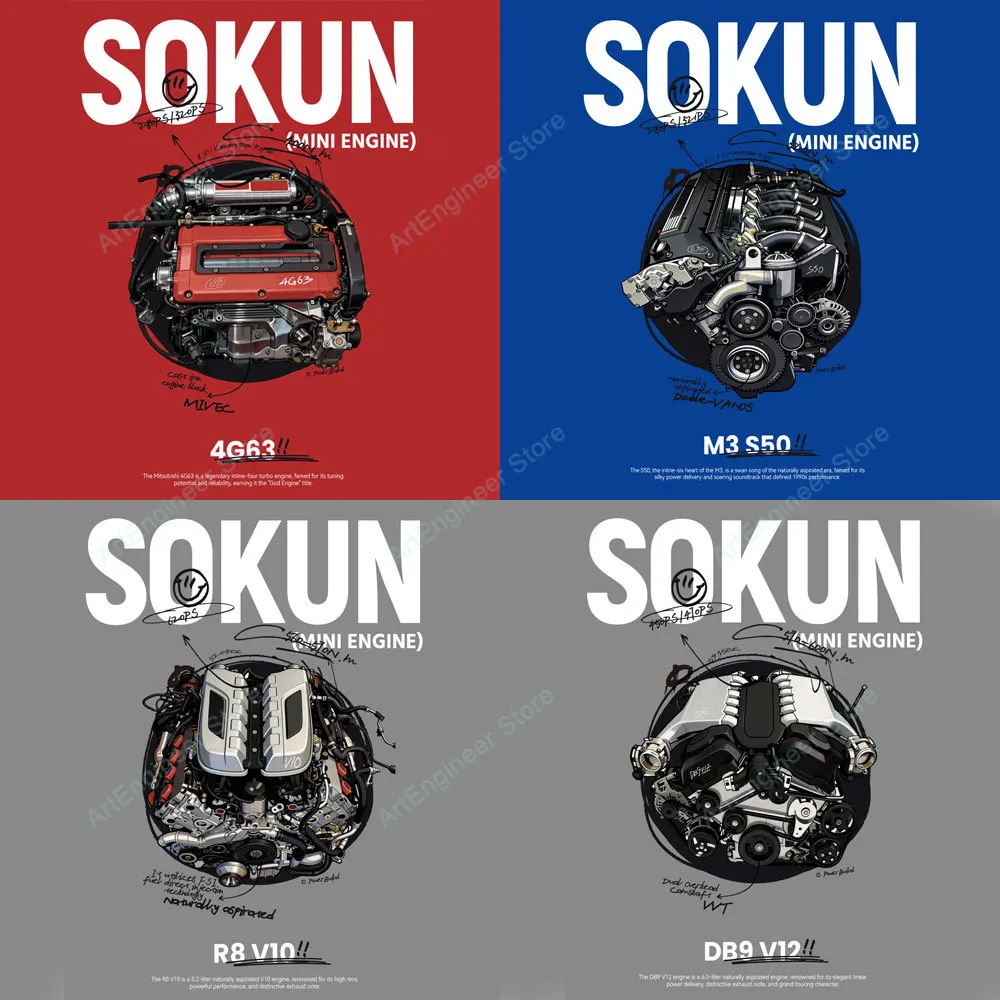 Power Built V10/V12/M3 S50 Mini Engine Building Blocks Technical Supercar Car Vehicle Engine Ornament Bricks Toys for Adult Gift
Power Built V10/V12/M3 S50 Mini Engine Building Blocks Technical Supercar Car Vehicle Engine Ornament Bricks Toys for Adult Gift