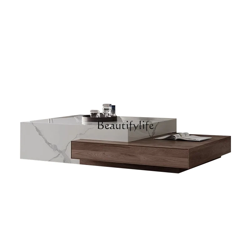 Wabi Sabi retro coffee table living room home high-end solid wood log retractable rock slab coffee table
Wabi Sabi retro coffee table living room home high-end solid wood log retractable rock slab coffee table
