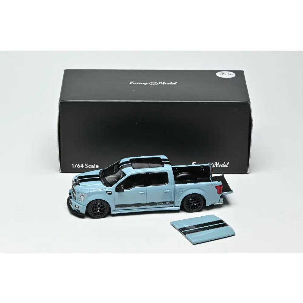 Funny Model 1:64 Ford F150 Super Snake Area 51 Blue/Black Racing Stripes Alloy Diecast Car Model
Funny Model 1:64 Ford F150 Super Snake Area 51 Blue/Black Racing Stripes Alloy Diecast Car Model