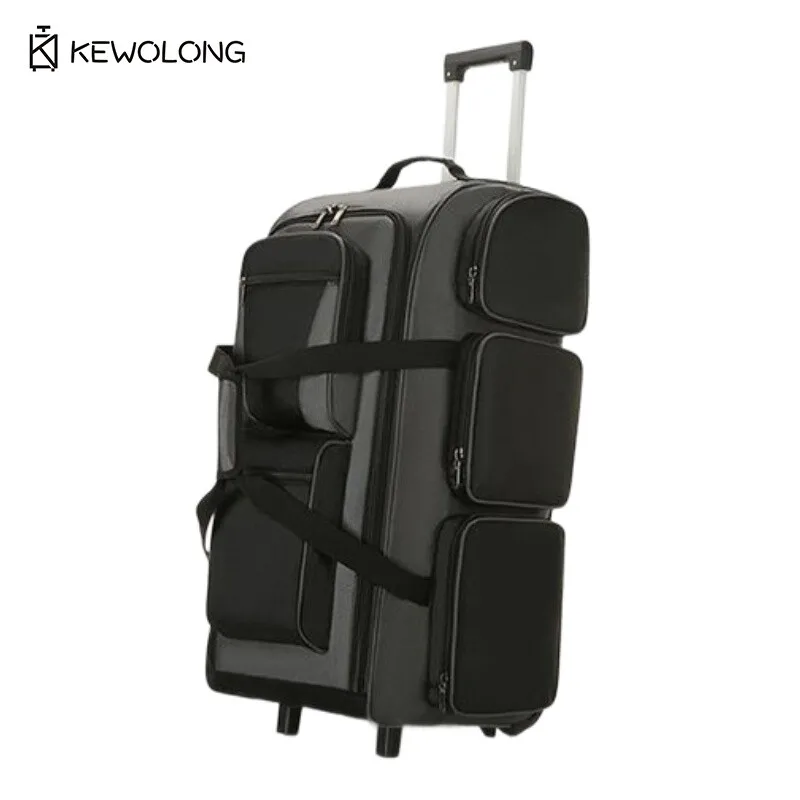 Очень большая спортивная сумка с колесами и ручкой, прочный дорожный чемодан для перемещения работы, деловой поездки, проверка в аэропорту
Очень большая спортивная сумка с колесами и ручкой, прочный дорожный чемодан для перемещения работы, деловой поездки, проверка в аэропорту